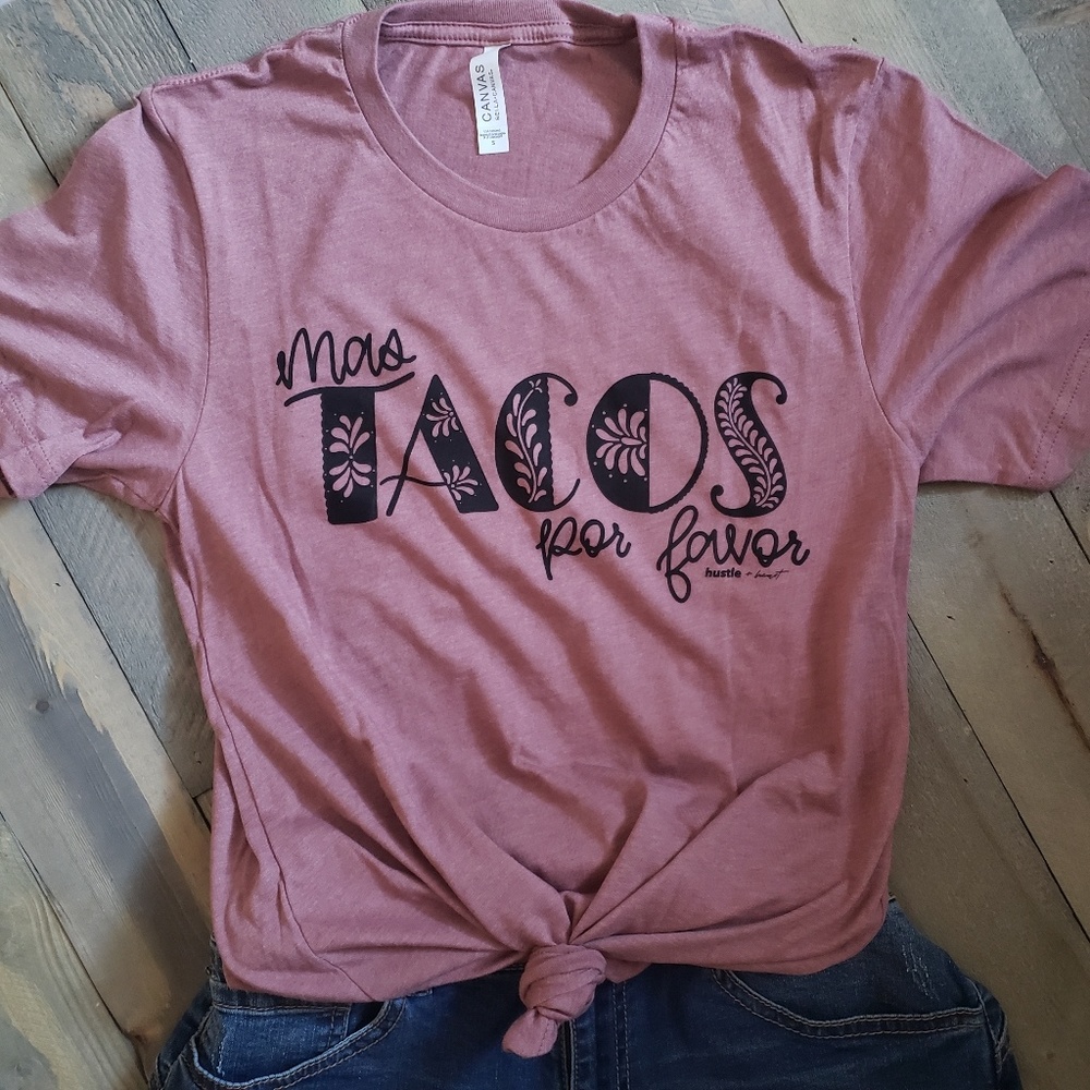 Mas Tacos Por Favor Graphic Tee - Picture 1 of 1